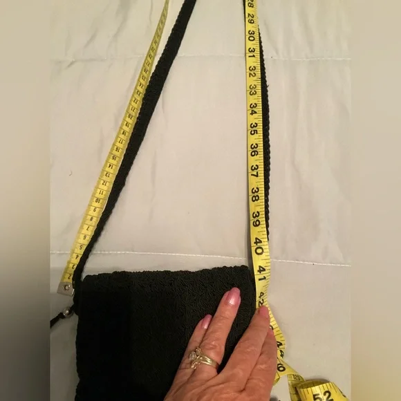 Black Woven Crossbody Bag - Unbranded - Picture 7 of 7